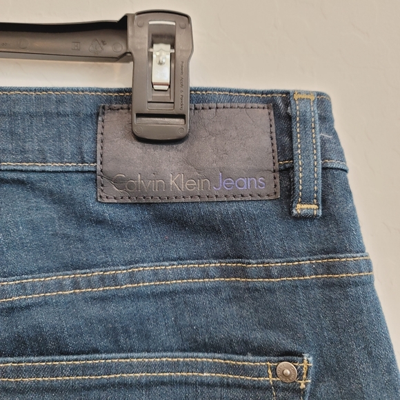 Calvin Klein Jeans Slim Fit Denim Jeans Size 38x32 - Picture 14 of 14